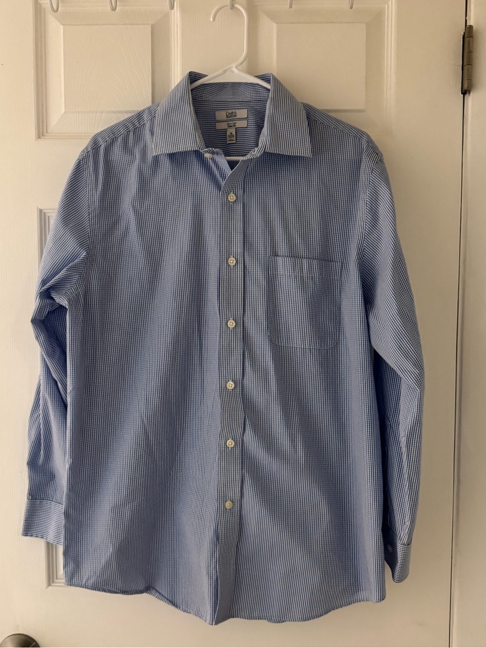 croft & barrow Light Blue Thin-Stripe Men's Dress Shirt
